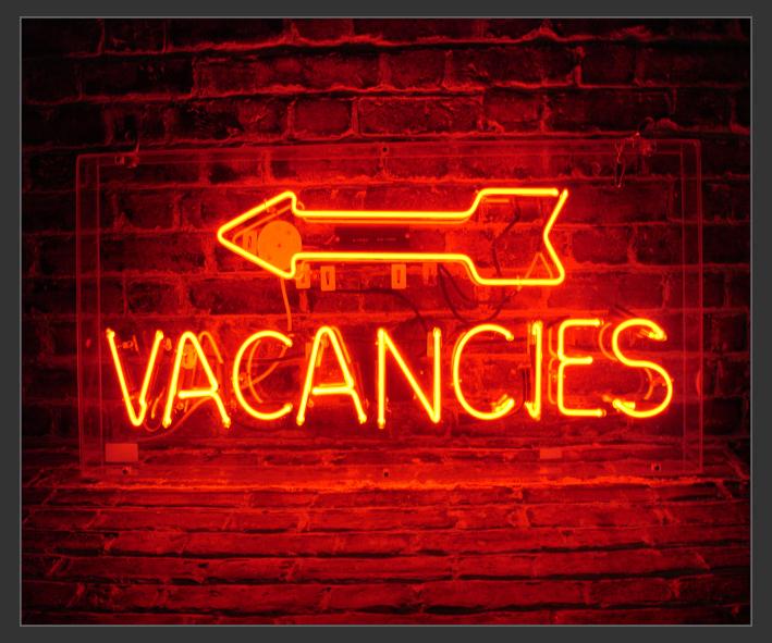 Electro Signs Sign Hire Vacancies Arrow Red Neon Sign 41 X 20